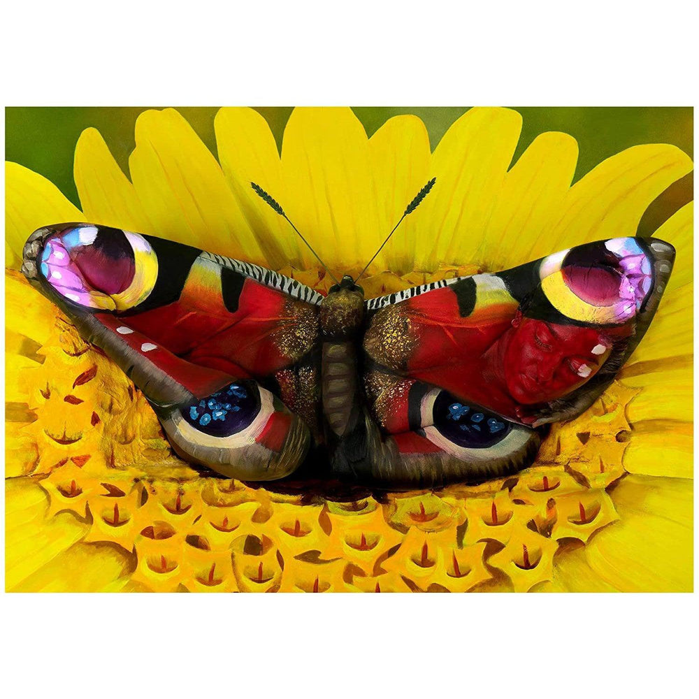 Butterfly Body Painting 1000 Piece Jigsaw Puzzle Funwares (ONLINE ORDER ONLY)