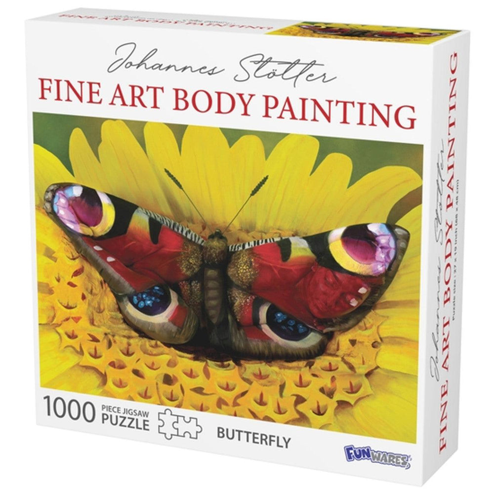 Butterfly Body Painting 1000 Piece Jigsaw Puzzle Funwares (ONLINE ORDER ONLY)
