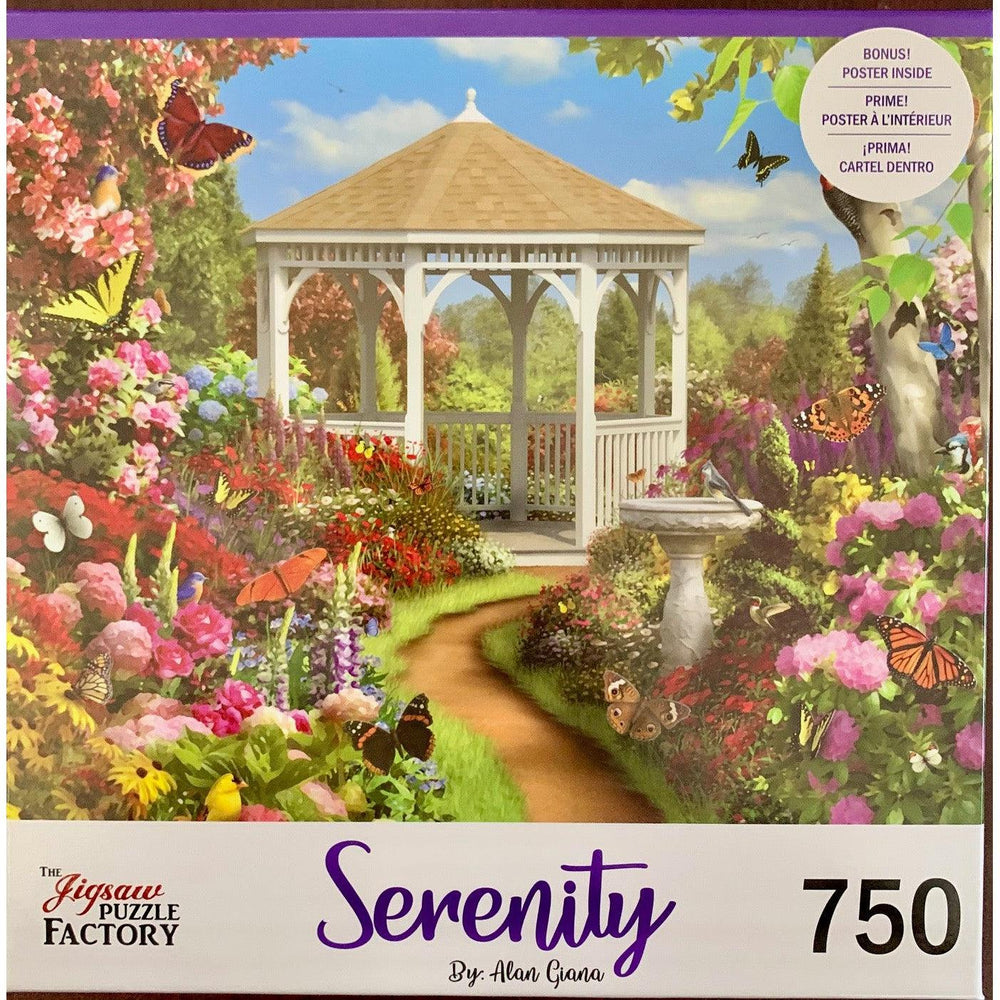 Butterfly Garden Serenity 750 Piece Jigsaw Puzzle Leap Year (ONLINE ORDER ONLY)
