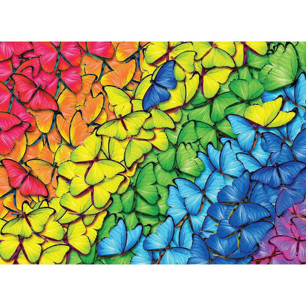 Butterfly Rainbow 1000 Piece Jigsaw Puzzle in Tin Eurographics (ONLINE ORDER ONLY)