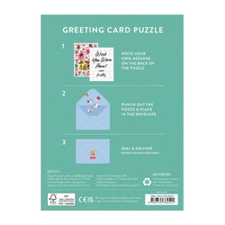 Buzzy Bouquets Greeting Card 60 Piece Jigsaw Puzzle Galison