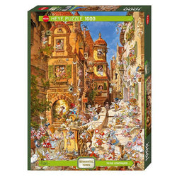 By Day Romantic Town 1000 Piece Jigsaw Puzzle Heye