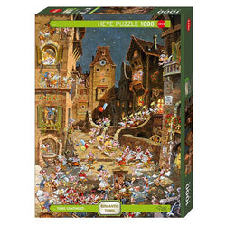 By Night Romantic Town 1000 Piece Jigsaw Puzzle Heye (ONLINE ORDER ONLY)