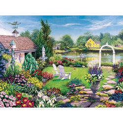 By the Pond 275 Large Piece Jigsaw Puzzle Cobble Hill (ONLINE ORDER ONLY)