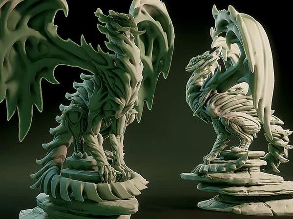 3D Printed Nafarrate Byakhee Lovecraftian Bestiary 28 32 mm D&D (Online Only)