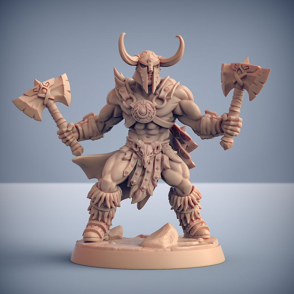 3D Printed Artisan Guild Modular Dragonpeak Barbarians Dragonpeak Barbarians 28mm 32mm (Online Only)