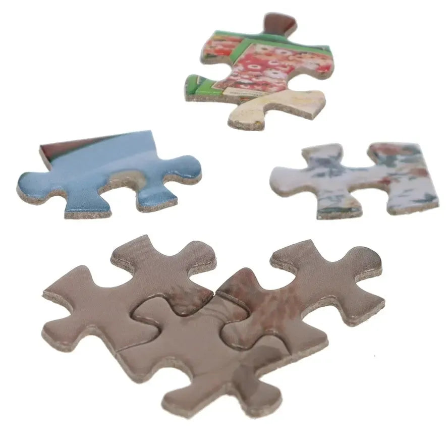 C is for Chocolate Set of 2 500 Piece Mystery Jigsaw Puzzles TDC