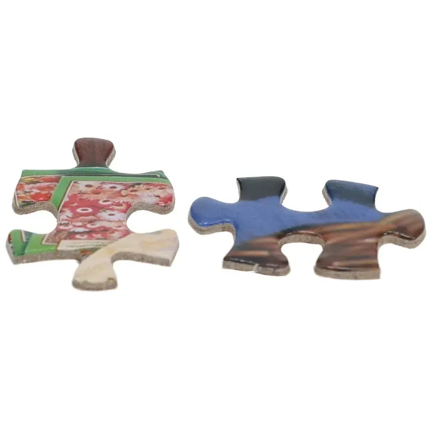 C is for Chocolate Set of 2 500 Piece Mystery Jigsaw Puzzles TDC