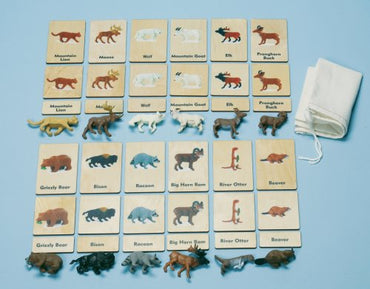 Continent 3-Part Wood Tiles & Replicas: North American Animals Item# C10229K (ONLINE ORDER ONLY)