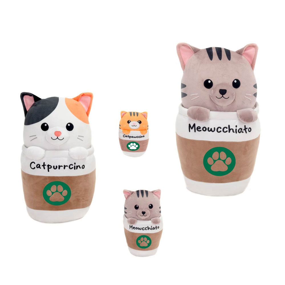 Fiesta: Catpurrcinos - 9-Inch Cat Cup Plush (ONLINE ORDER ONLY)