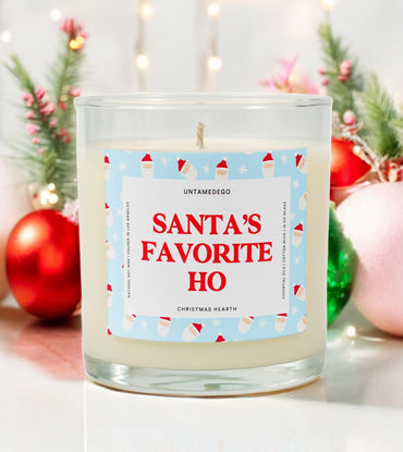 Santa’s Favorite Ho | Funny Christmas Candle (ONLINE ORDER ONLY)