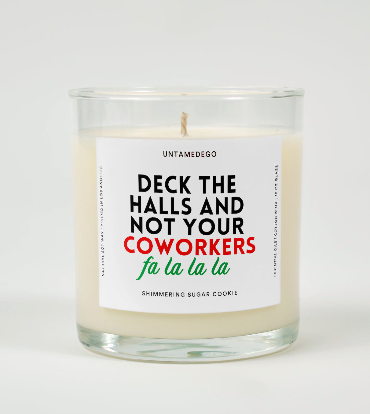 Deck the Halls and Not Your Coworkers | Funny Christmas Candle (ONLINE ORDER ONLY)