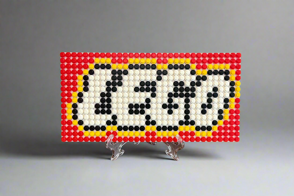 Build-It-Yourself LEGO Logo Sign Kit – 16x32 Studs | Includes Baseplate, Bricks & Instructions (ONLINE ORDER ONLY)