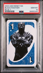 2023 UNO DISNEY 100 BLACK PANTHER BLUE 1 PSA 10 (Online Order Only)