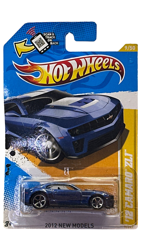 Hot Wheels 2012 New Models Chevrolet Chevy Camaro ZL1 Blue 9/247 (Online Order Only)
