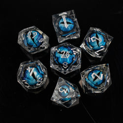 Legacy of Blue Eyes Liquid Core Dice Set - Silver (ONLINE ORDER ONLY)