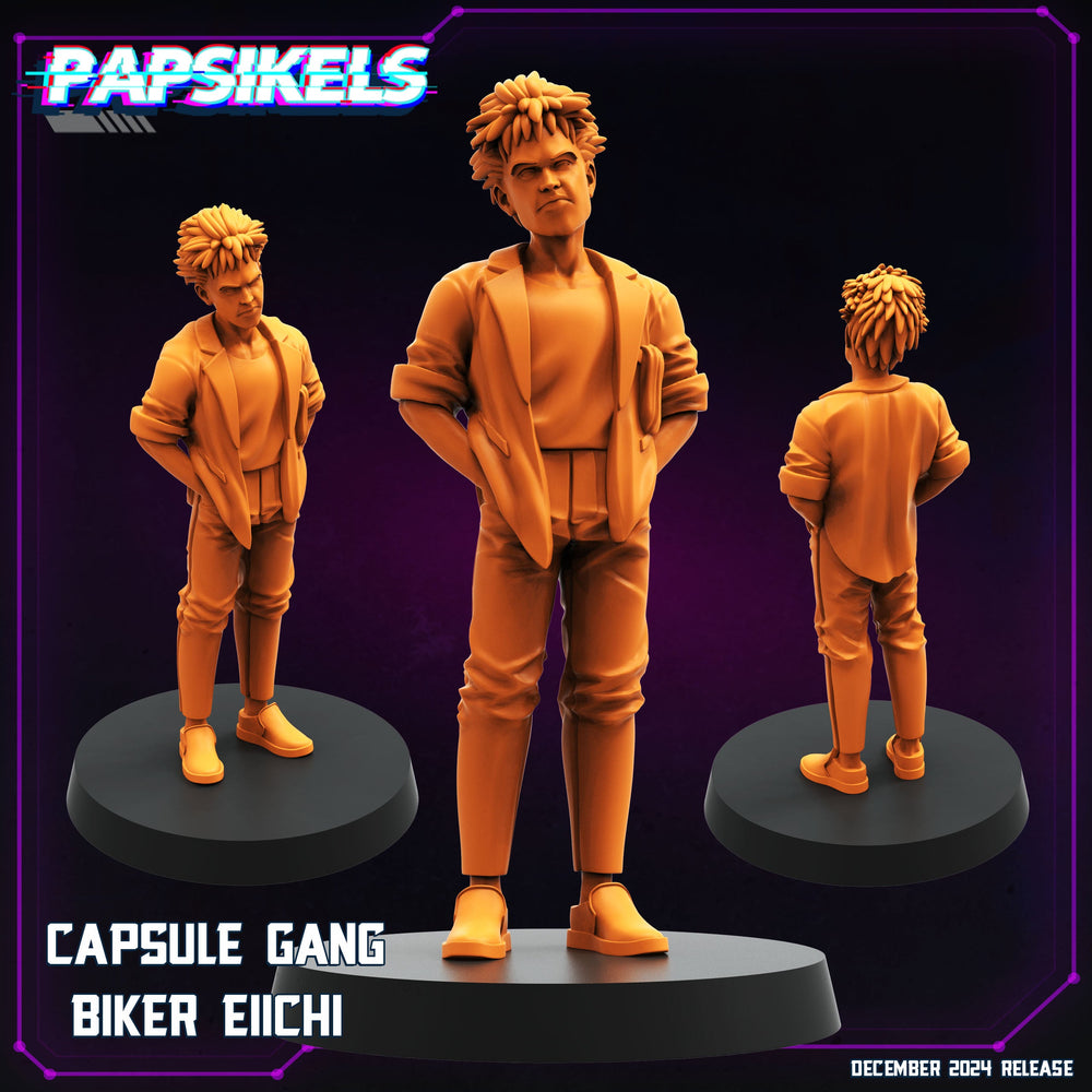 3D Printed Papsikels Capsule Gang Biker Members Dec. 2024 Cyberpunk 28mm 32mm (Online Only)