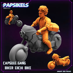 3D Printed Papsikels Capsule Gang Biker Set January 2025 - Cyberpunk 28mm 32mm (Online Only)