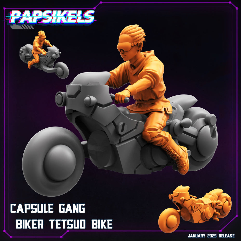 3D Printed Papsikels Capsule Gang Biker Set January 2025 - Cyberpunk 28mm 32mm (Online Only)
