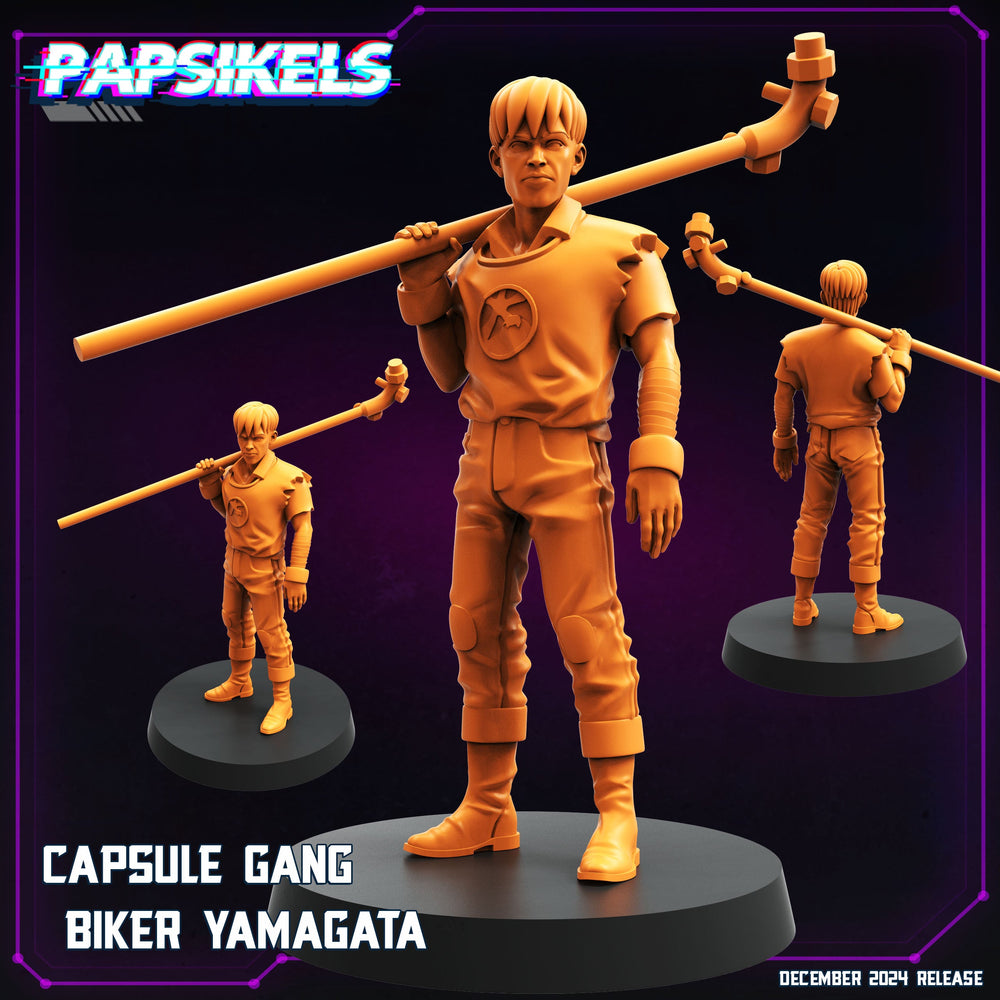 3D Printed Papsikels Capsule Gang Biker Members Dec. 2024 Cyberpunk 28mm 32mm (Online Only)