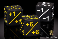 +1/ -1 Counters - Matte Black - Set of 10