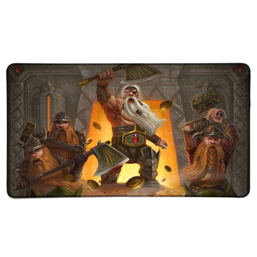 Dwarven Glory | James Hayball Series | Premium Oversized Playmat (ONLINE ORDER ONLY)