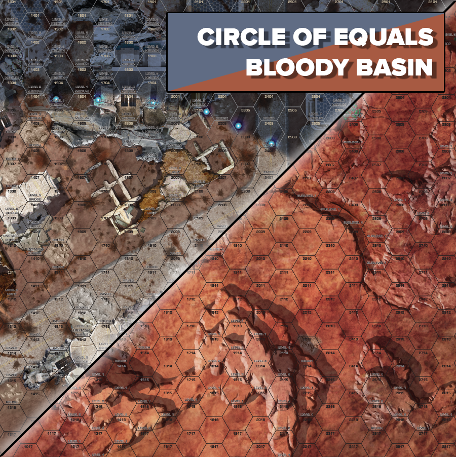 BattleTech Strana Mechty: Battle Mat - Circle of Equals / Bloody Basin (ONLINE ORDER ONLY)