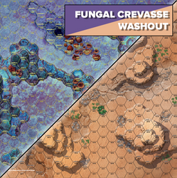 BattleTech Alien Worlds: Battle Mat - Fungal Crevasse/Washout (ONLINE ORDER ONLY)