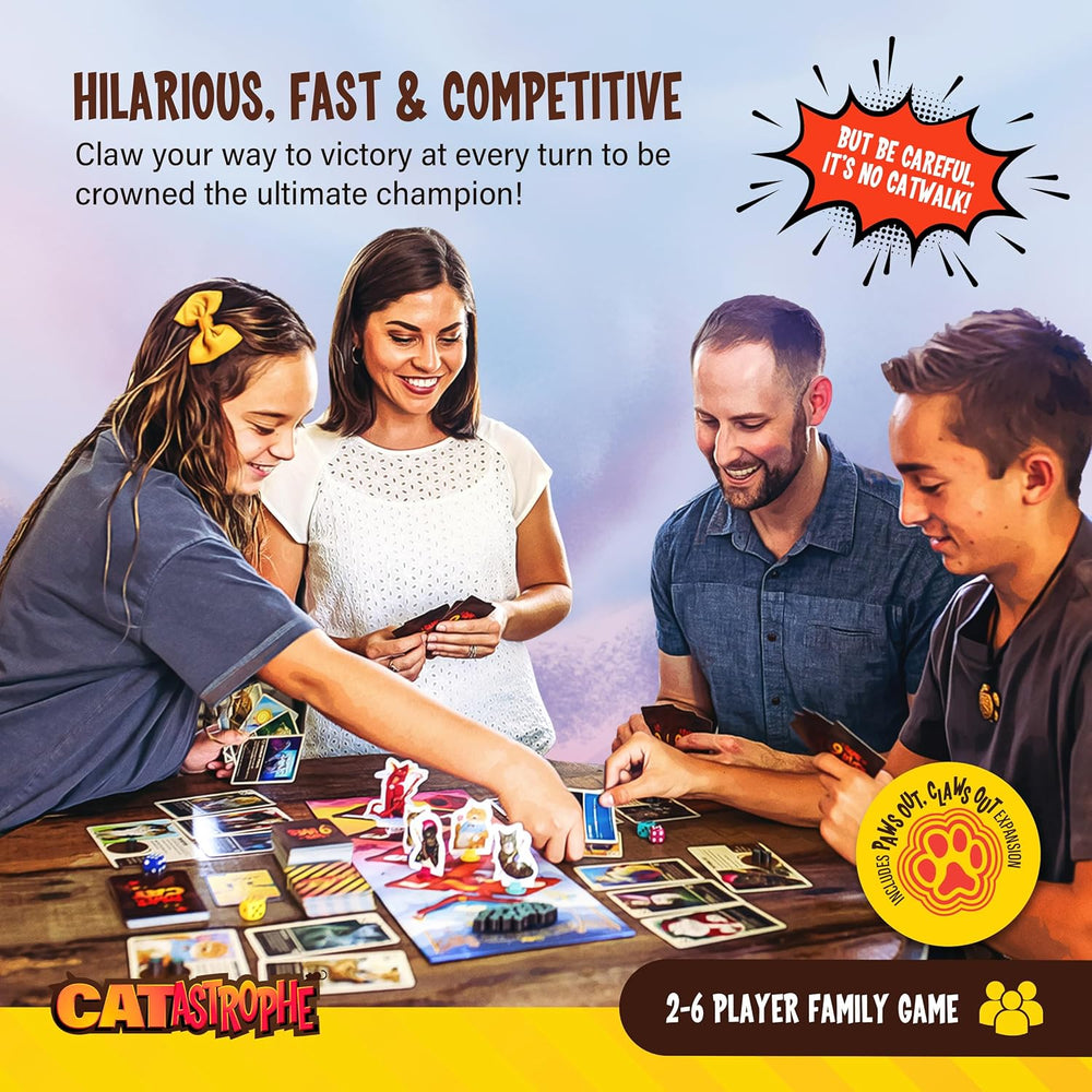 CATastrophe: A Game of 9 Lives with Paws Out Expansion Pack (ONLINE ORDER ONLY)