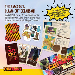 CATastrophe: A Game of 9 Lives with Paws Out Expansion Pack (ONLINE ORDER ONLY)