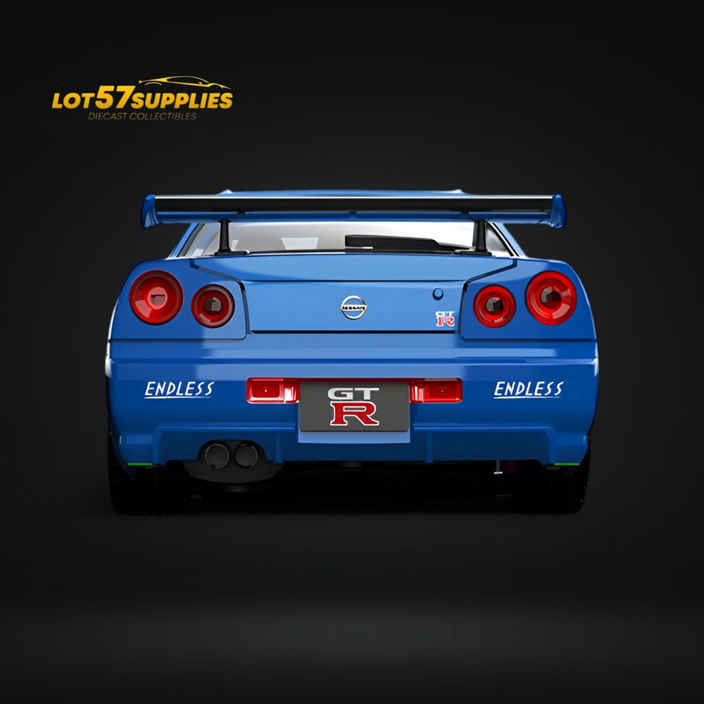 (Pre-Order) Cool Art Skyline R34 Blue #92 - With Figure 1:64 (ONLINE ORDER ONLY)