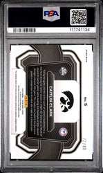 Graded 2024 Panini Prizm Draft Picks Caitlin Clark #5 /88 Campus Legends Red Scope Rookie RC Basketball Card PSA 10 Gem Mint