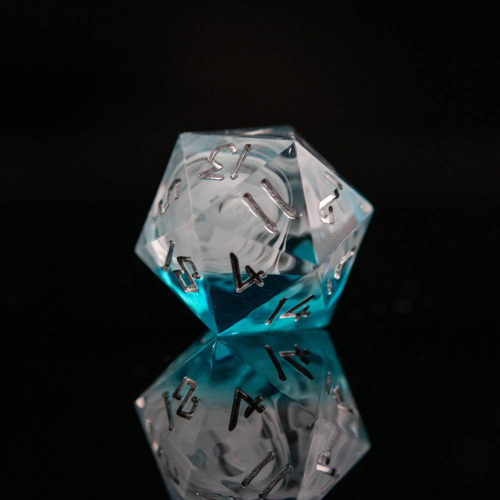 Fog Cloud Sharp-Edged Resin Dice Set (ONLINE ORDER ONLY)