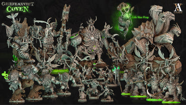 3D Printed Archvillain Games Griefharvest Coven Grandmother Sin - Wormbinder 28mm 32mm D&D (Online Only)