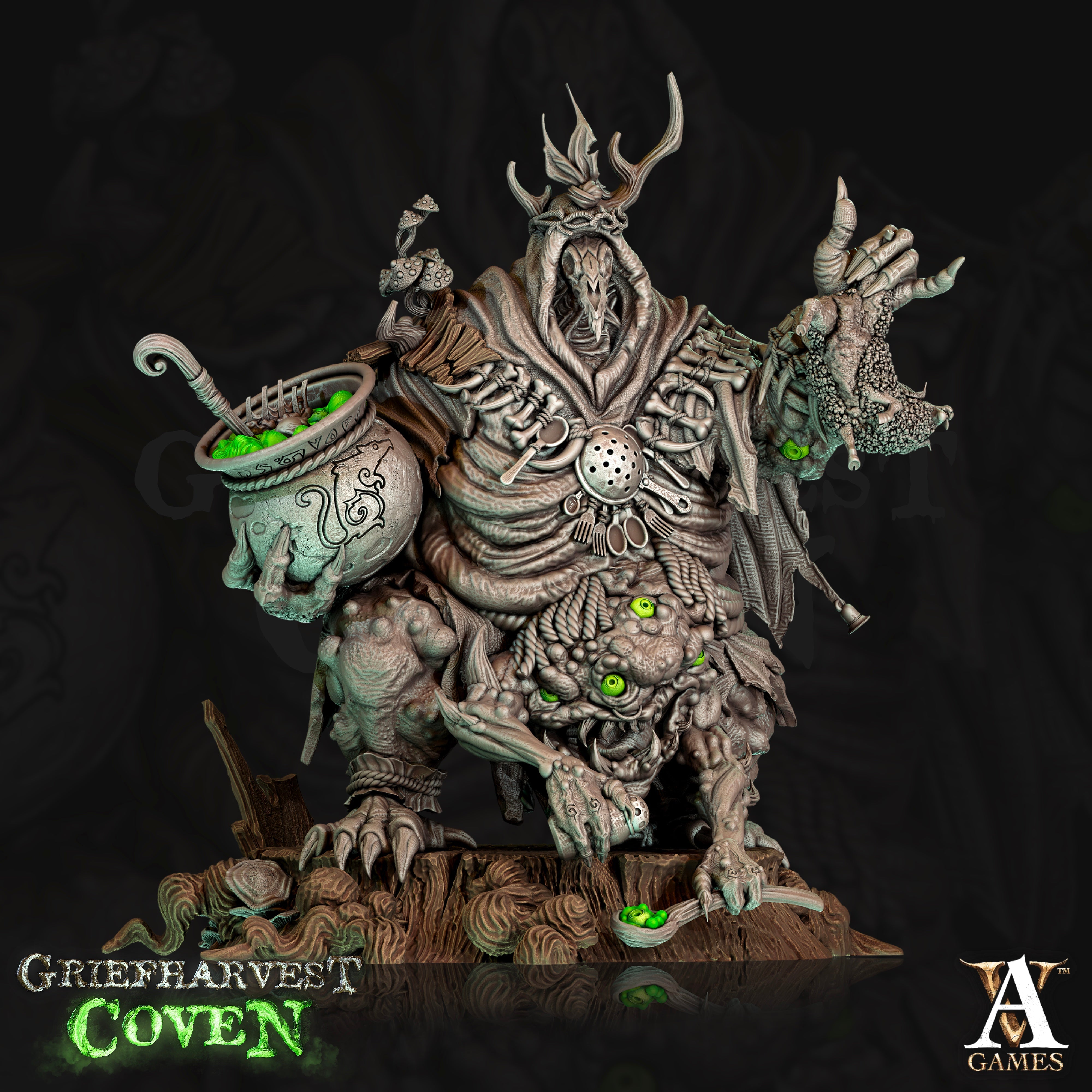 3D Printed Archvillain Games Mother Glutkin Griefharvest Coven 28 32mm D&D (Online Only)