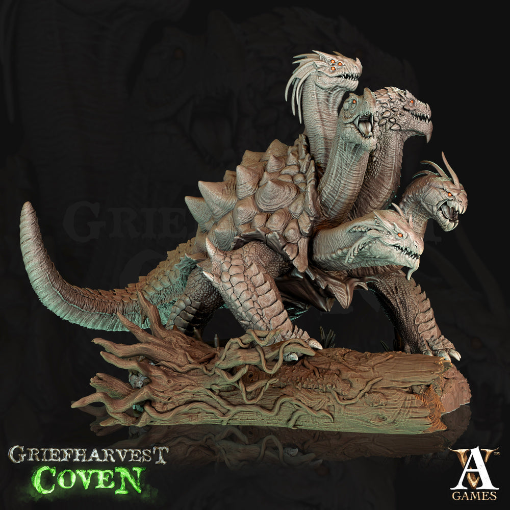 3D Printed Archvillain Games Griefharvest Coven - Turtle Hydra 28mm 32mm D&D (Online Only)