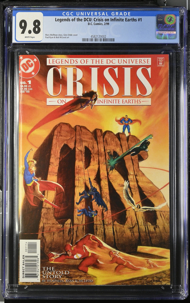 Legends of the DCU: Crisis on Infinite Earths #1 (2/99) Graded CGC 9.8 (Online Order Only)