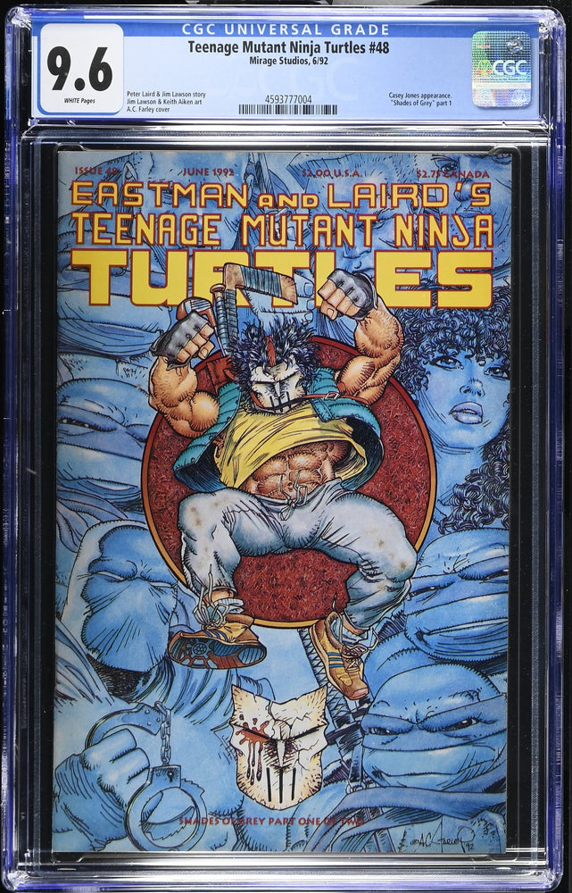 Teenage Mutant Ninja Turtles #48 (6/92) Graded CGC 9.6 (Online Order Only)