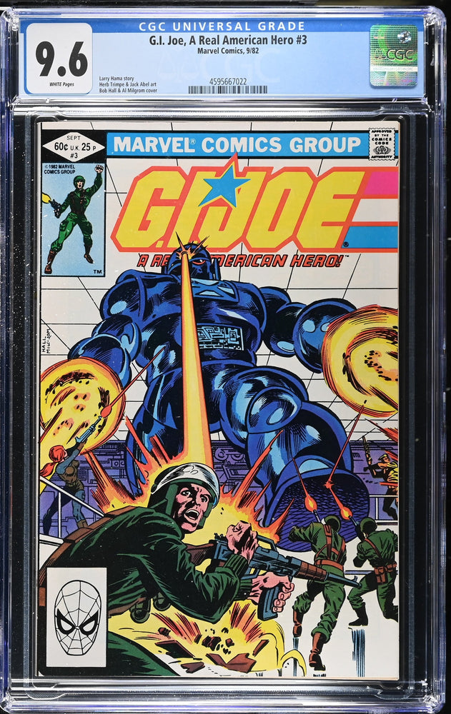G.I. Joe, A Real American Hero #3 (9/82) Graded CGC 9.6 (Online Order Only)