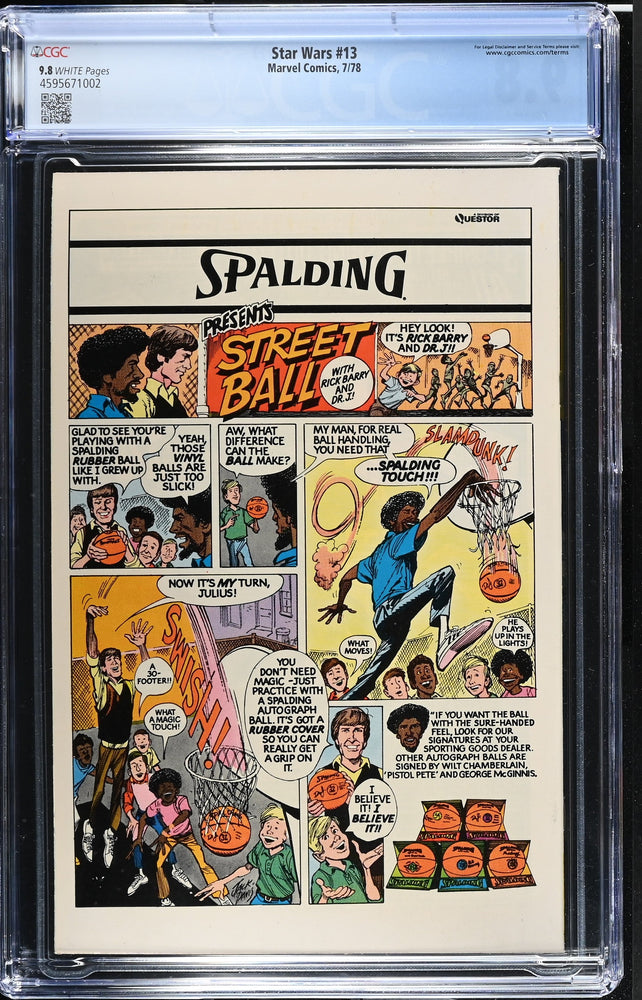 Star Wars #13 (7/78) Graded CGC 9.8 (Online Order Only)