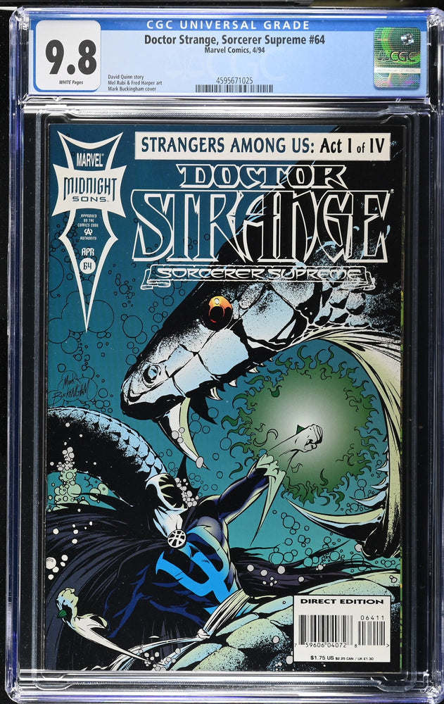 Doctor Strange, Sorcerer Supreme #64 (4/94) Graded CGC 9.8 (Online Order Only)