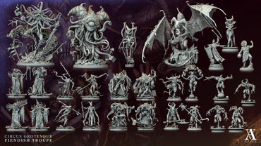 3D Printed Archvillain Games Mostratto The Harlequin of Horror Circus Grotesque Fiendish Troupe 28 32mm D&D (Online Only)