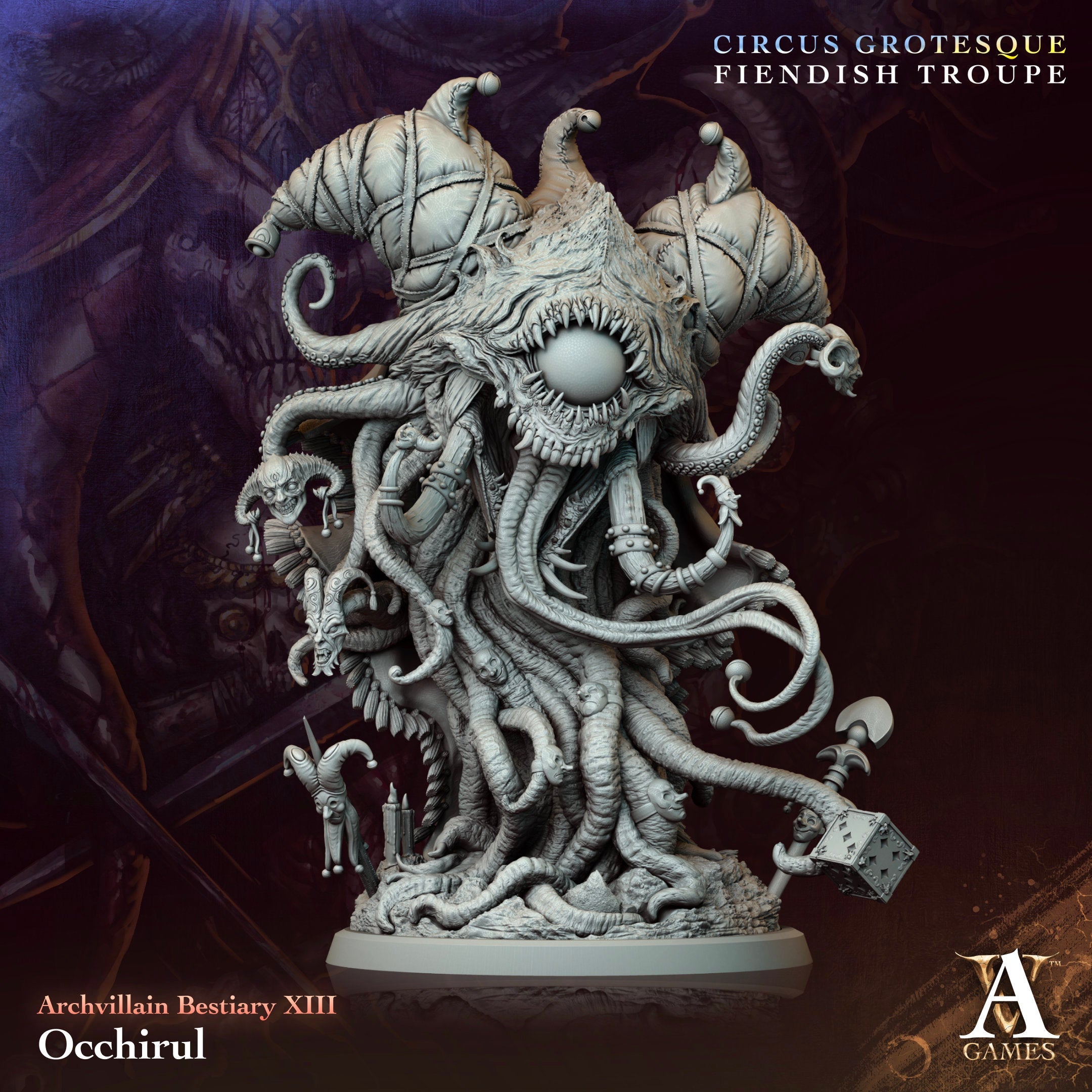 3D Printed Archvillain Games Occhirul Archvillain Bestiary Vol XIII 28 32mm D&D (Online Only)