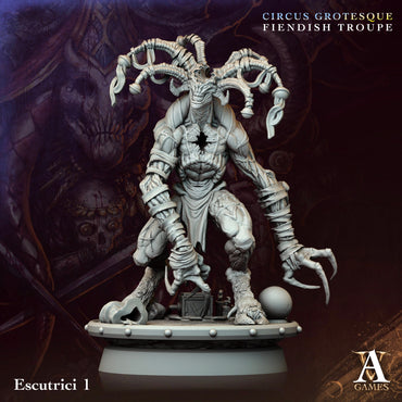 3D Printed Archvillain Games Escutrici Circus Grotesque Fiendish Troupe 28 32mm D&D (Online Only)
