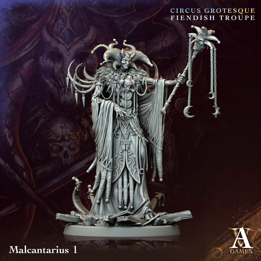 3D Printed Archvillain Games Malcantarius Circus Grotesque Fiendish Troupe 28 32mm D&D (Online Only)