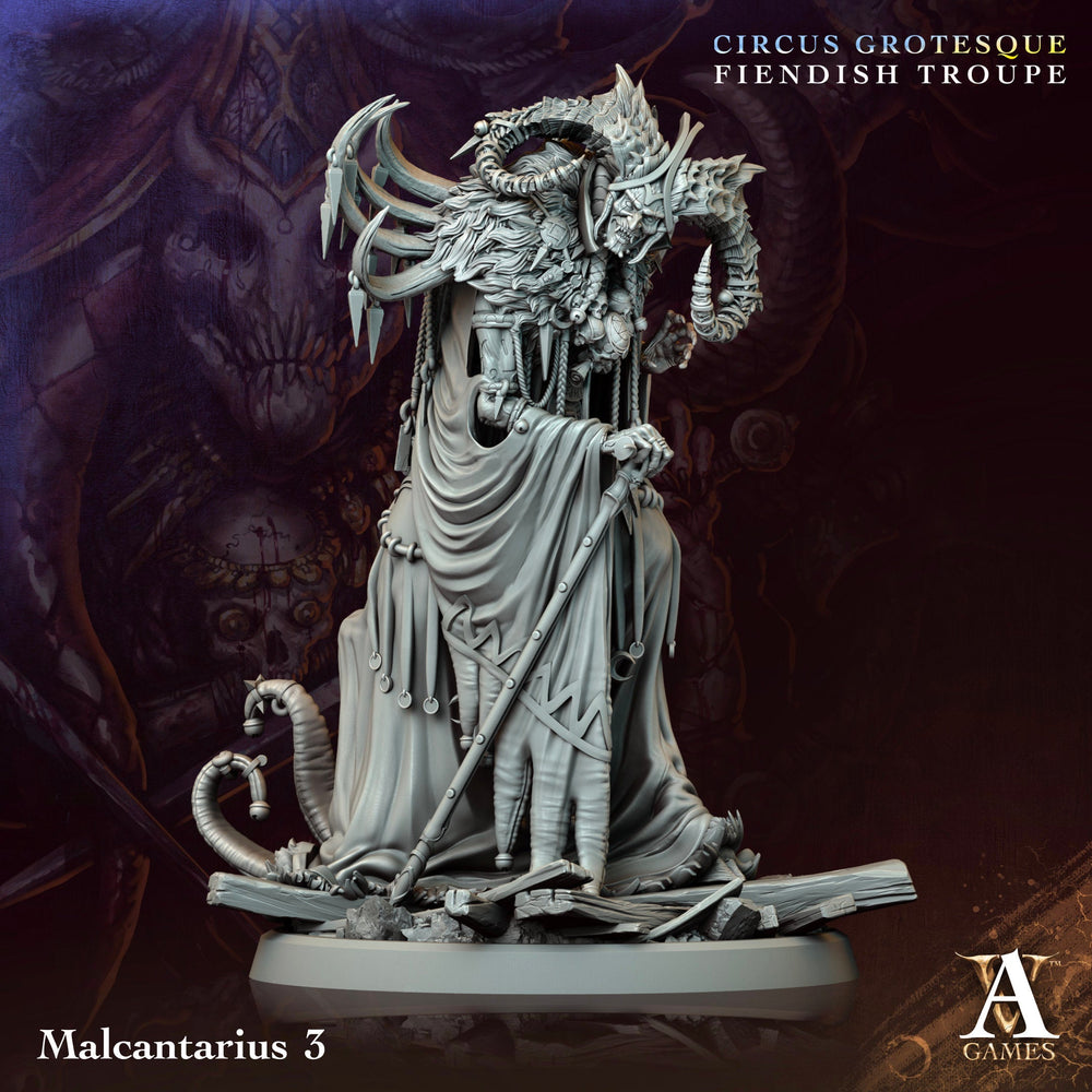 3D Printed Archvillain Games Malcantarius Circus Grotesque Fiendish Troupe 28 32mm D&D (Online Only)