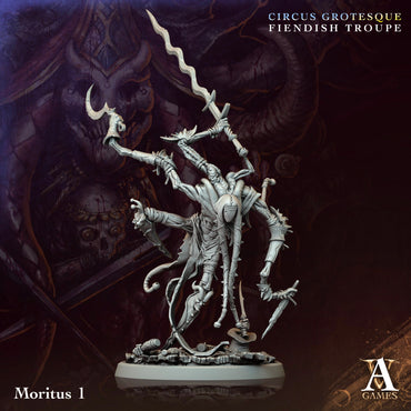 3D Printed Archvillain Games Moritus Circus Grotesque Fiendish Troupe 28 32mm D&D (Online Only)