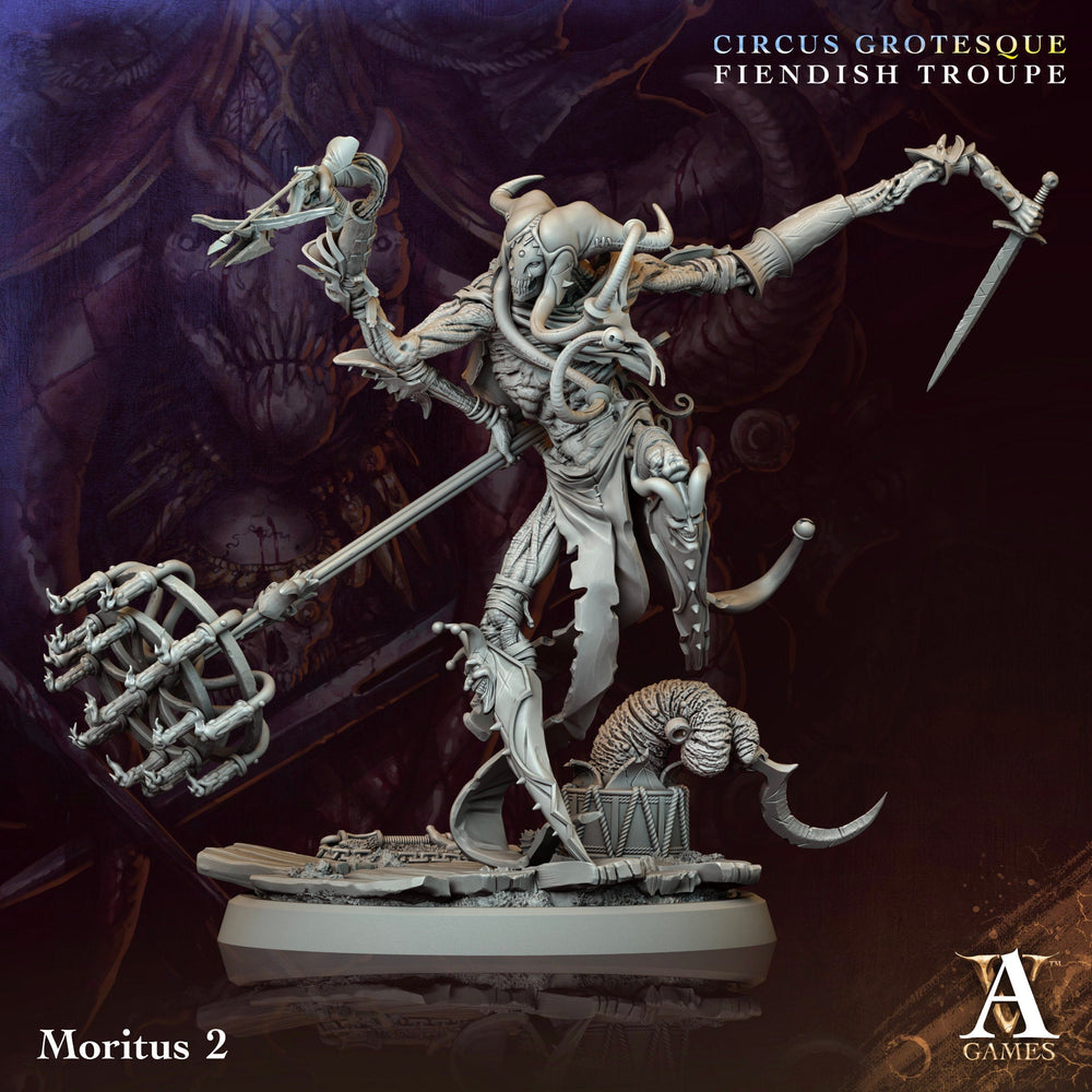 3D Printed Archvillain Games Moritus Circus Grotesque Fiendish Troupe 28 32mm D&D (Online Only)