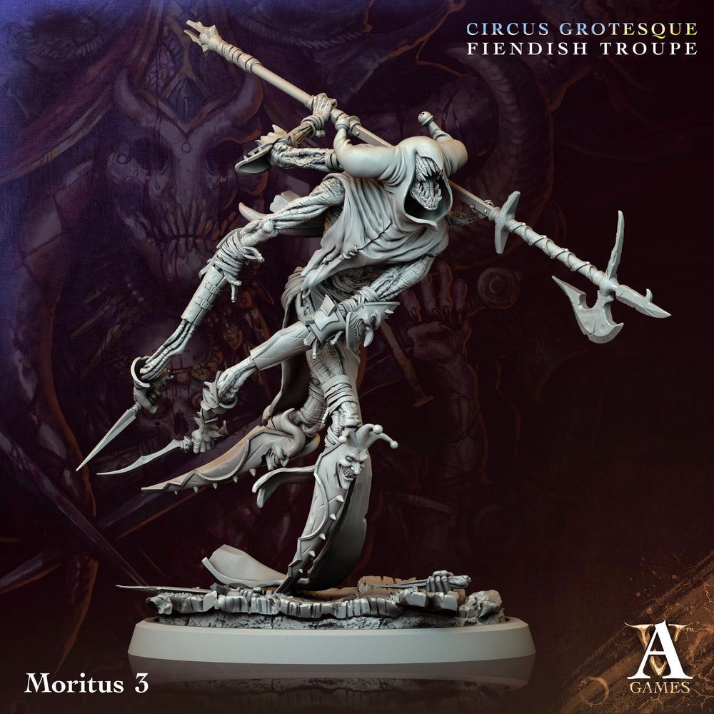 3D Printed Archvillain Games Moritus Circus Grotesque Fiendish Troupe 28 32mm D&D (Online Only)