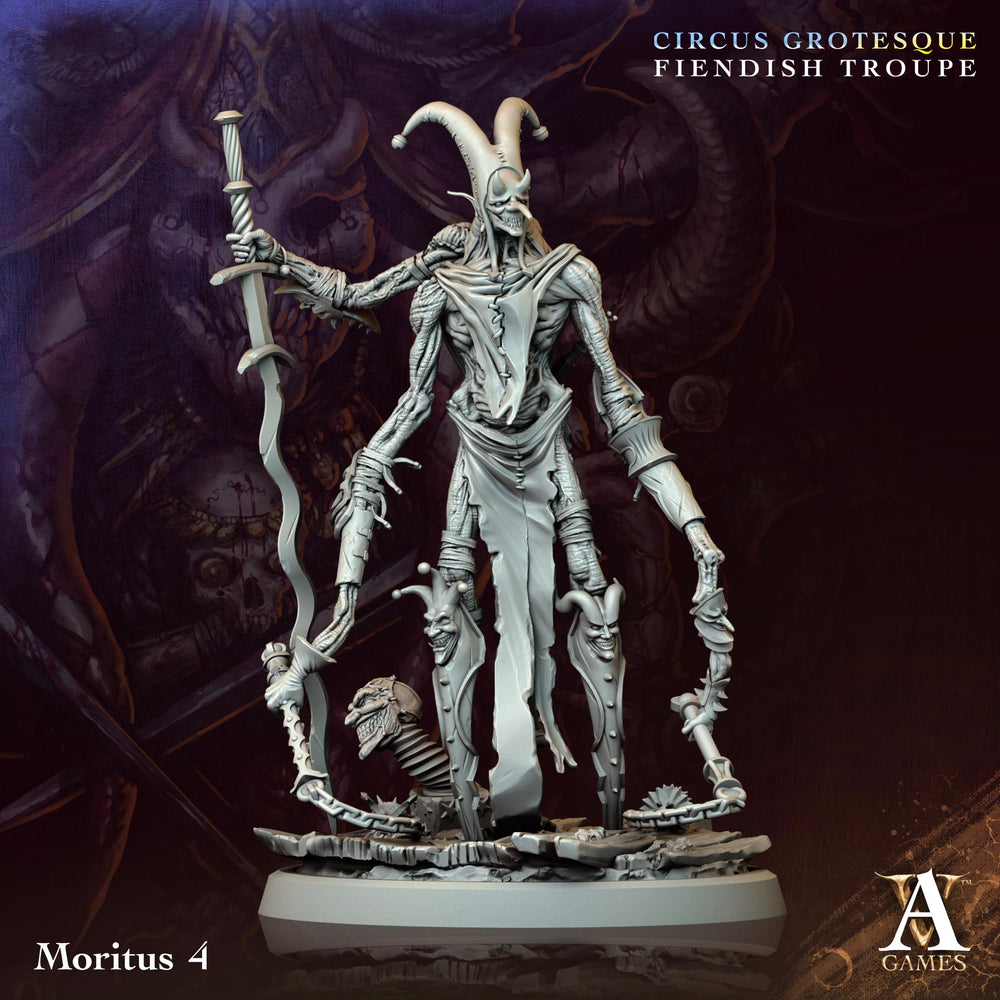 3D Printed Archvillain Games Moritus Circus Grotesque Fiendish Troupe 28 32mm D&D (Online Only)